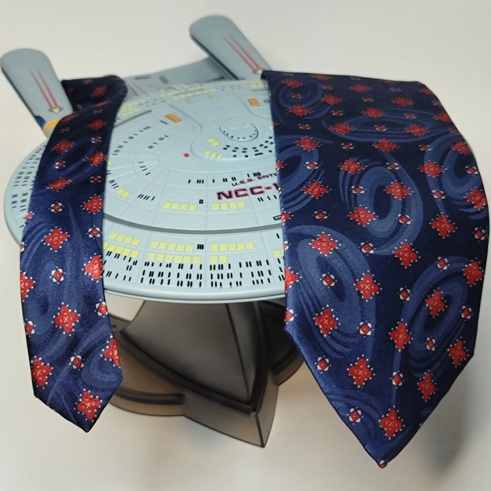 Christian Dior Monsieur Tie Blue and Red print T-7
